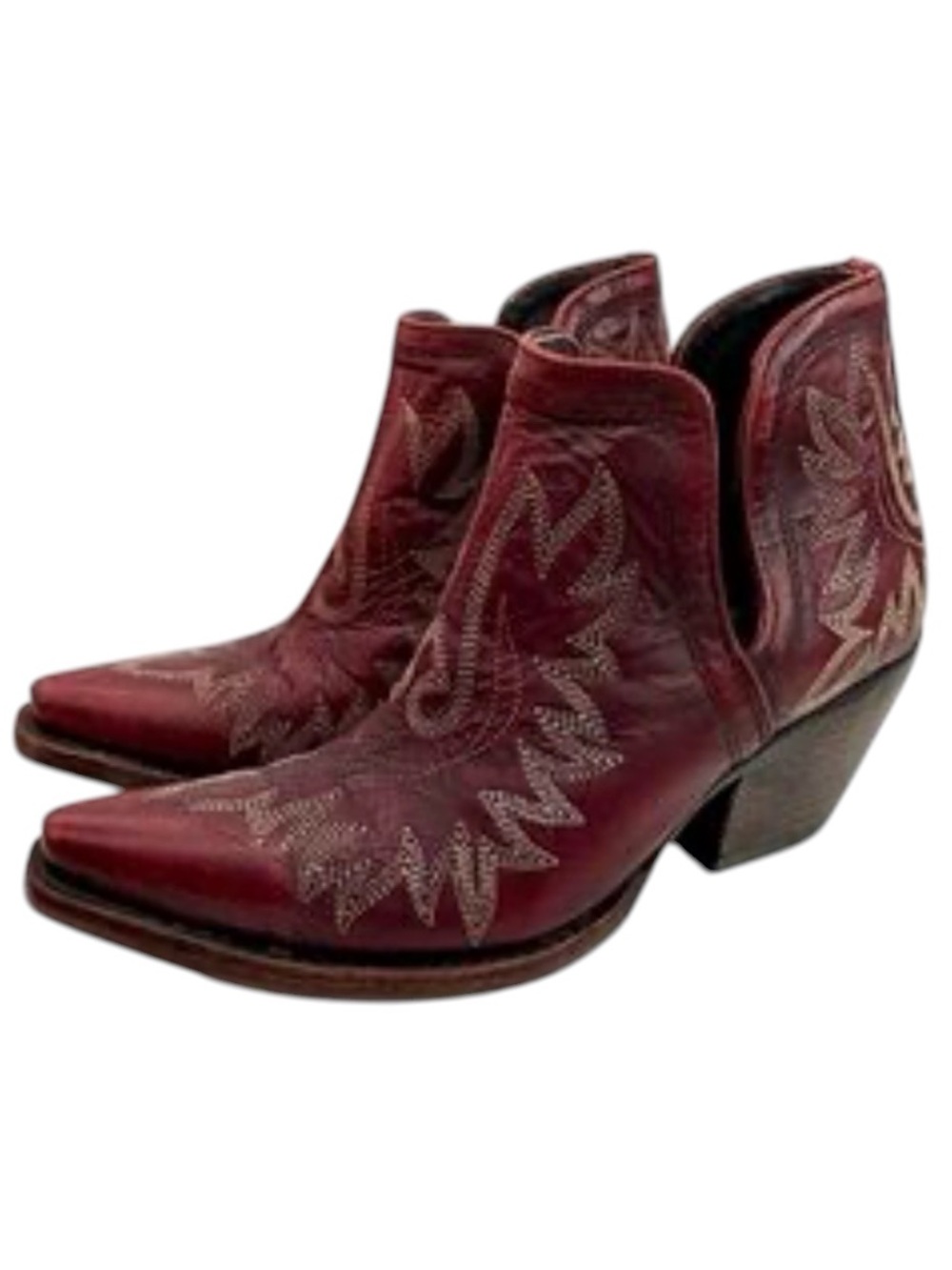ARIAT Women’s Sangria Red Dixon X Toe Western Cowgirl Ankle Booties 8B